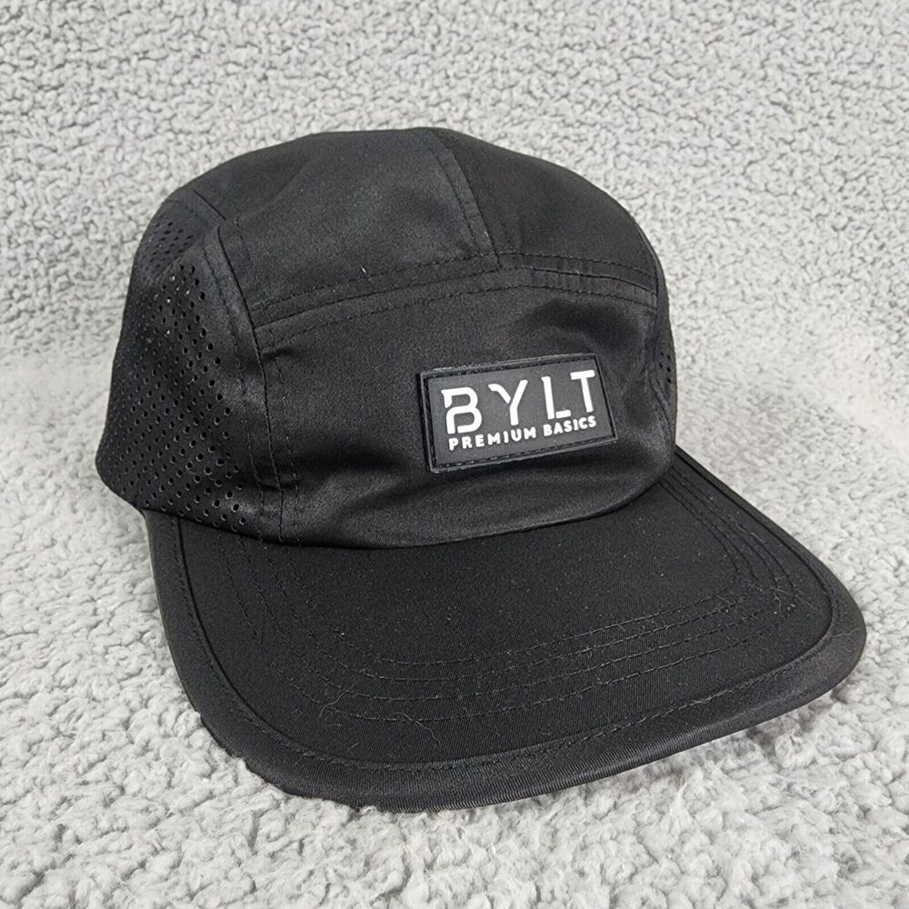 Bylt Athletic Hat Black w/ Camo Strapback Mesh Breathable Running